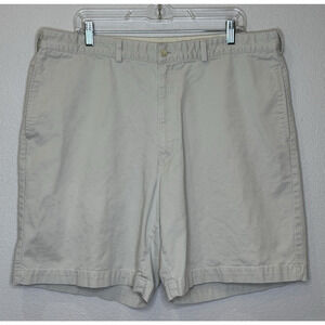 Polo Ralph Lauren Chino Shorts Mens Sz 40 Light Khaki 100% Cotton Classic Preppy